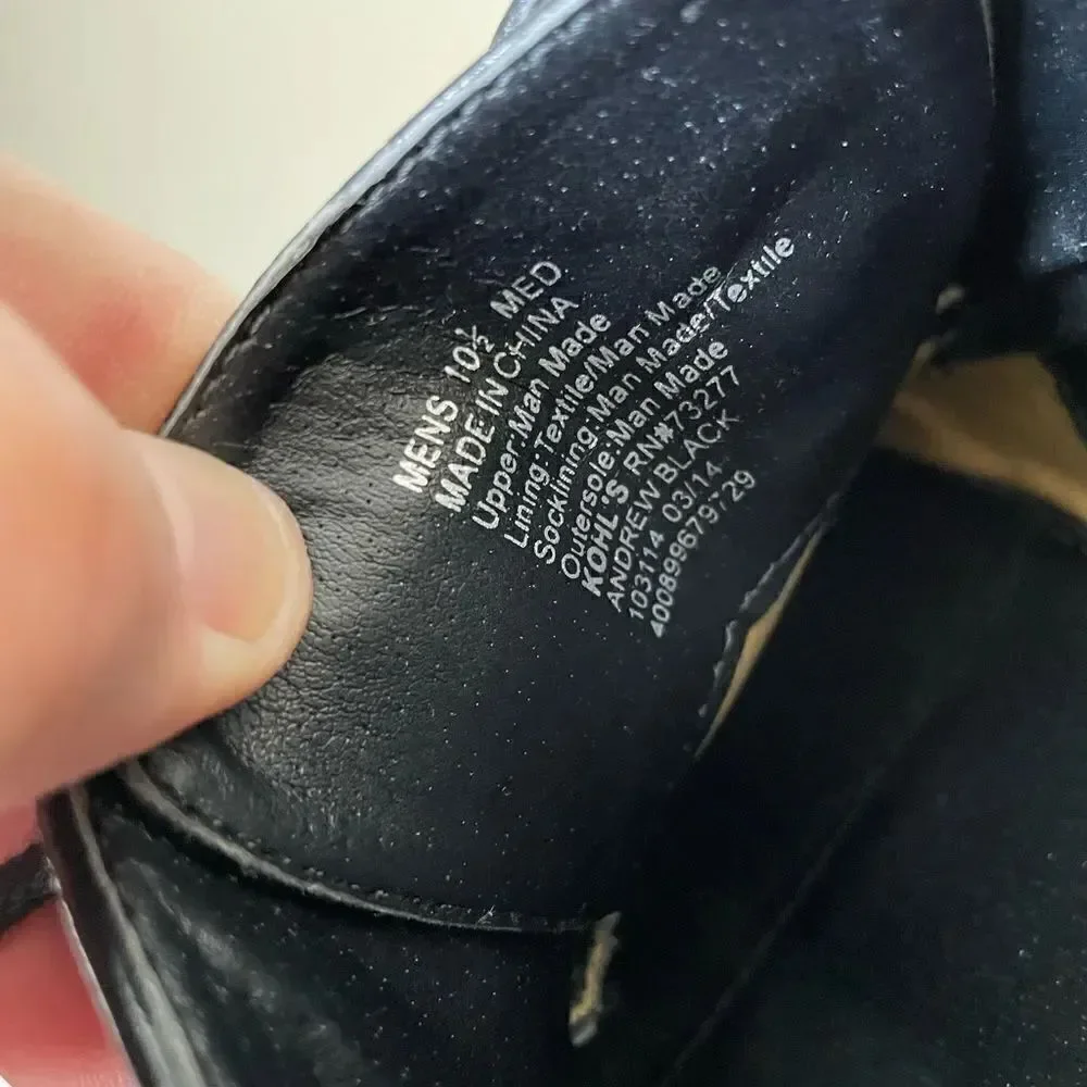 Apt. 9 Black Dress Shoes Size 10.5 EUC